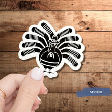 Load image into Gallery viewer, Thanksgiving Turkey Sticker Vinyl Decal Sport Themed Holiday Decoration Hockey Gift For Team Spirit Accessory Laptop Design Humor Art Black