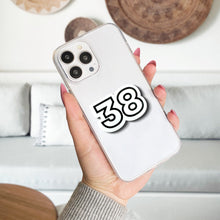 Load image into Gallery viewer, Custom Number Sticker - Vinyl Waterproof Custom Number Sticker for your Phone Case, Water Bottle, Car Decal, Journal, Sports Number, Jersey