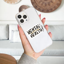 Load image into Gallery viewer, Mental Health Sticker Vinyl Decal Water Resistant Laptop Decoration Self Care Gift Idea Wellness Art Therapy Design Black Accent Daisys