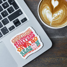 Load image into Gallery viewer, Retro Vinyl Sticker for Laptop Bottle Accessory for Journal Decoration Idea for Office Desk Decor with Quote Art Design with Flower Sticker
