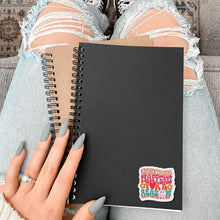 Load image into Gallery viewer, Retro Vinyl Sticker for Laptop Bottle Accessory for Journal Decoration Idea for Office Desk Decor with Quote Art Design with Flower Sticker