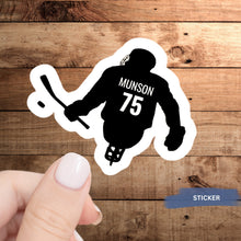 Load image into Gallery viewer, Personalized Sled Hockey Decal Water Resistant Vinyl Sticker Design Custom Player Name For Team Sport Gift For Athlete Gear Decoration Para