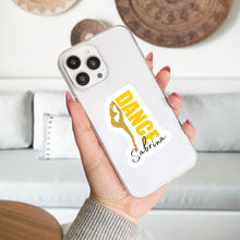 Load image into Gallery viewer, Ballet Vinyl Sticker Water Bottle Decoration Idea For Dancer Gold Design White Background Dance Art Studio Decor Laptop Accessory Gift Set