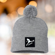 Load image into Gallery viewer, Figure Skating Beanie Winter Hat Custom Design Patch Personalized Skater Gift For Mom Rink Wear Warm Accessory Ice Skating Arena Fashion Fur