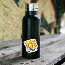 Load image into Gallery viewer, Custom Softball Sticker Design Template Name Customization Player Number Team Decoration Vinyl Material Sport Accessory Water Bottle Sticker