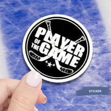 Load image into Gallery viewer, Hockey Award Sticker Vinyl Waterproof Decal Design Black White Sports Decoration Team Gift Player Recognition Game Award Coach Team Pro
