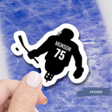 Load image into Gallery viewer, Personalized Sled Hockey Decal Water Resistant Vinyl Sticker Design Custom Player Name For Team Sport Gift For Athlete Gear Decoration Para