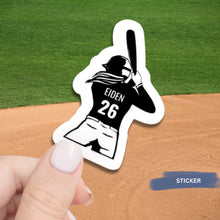 Load image into Gallery viewer, Custom Softball Sticker Design Template Name Customization Player Number Team Decoration Vinyl Material Sport Accessory Water Bottle Sticker