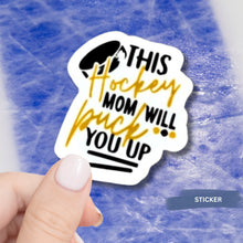 Load image into Gallery viewer, Hockey Mom Sticker Car Decal Window Vinyl Water Resistant Sports Accessory Gift Idea Hockey Mom Car Decoration Laptop Sticker Tumbler Design
