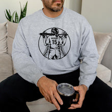 Load image into Gallery viewer, Softball Player Custom Crewneck