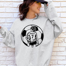 Load image into Gallery viewer, Soccer Girl Custom Crewneck