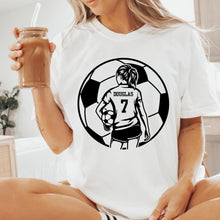 Load image into Gallery viewer, Soccer Girl Custom Tshirt