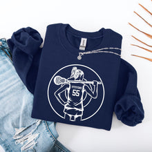 Load image into Gallery viewer, Lacrosse Girl Custom Crewneck