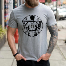 Load image into Gallery viewer, Baseball Player Custom Tshirt