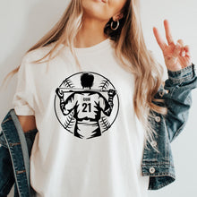 Load image into Gallery viewer, Baseball Player Custom Tshirt