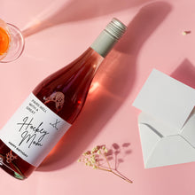 Load image into Gallery viewer, Hockey Mom Happy Birthday Wine Label