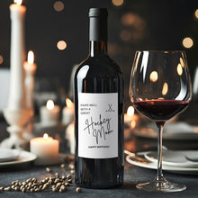 Load image into Gallery viewer, Hockey Mom Happy Birthday Wine Label