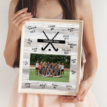 Load image into Gallery viewer, Field Hockey Thank You Digital Download Template Design Hockey Team Photo Template Printable Sport Party Celebration Card Gift Idea Hockey