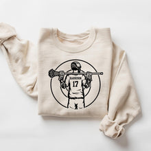Load image into Gallery viewer, Lacrosse Boy Custom Crewneck