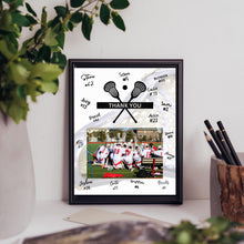 Load image into Gallery viewer, Lacrosse Thank You Digital Download Template Design Lacrosse Team Photo Template Printable Sport Party Celebration Card Gift Idea Lacrosse