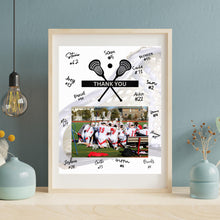 Load image into Gallery viewer, Lacrosse Thank You Digital Download Template Design Lacrosse Team Photo Template Printable Sport Party Celebration Card Gift Idea Lacrosse