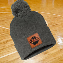 Load image into Gallery viewer, Basketball Beanie Hat Winter Accessory Leather Patch Custom Design Basketball Gift Winter Warm Cap Custom Name Basketball Player Team Gear