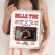Load image into Gallery viewer, Hockey Thank You Gift Team Photo Frame Design Digital Template Download Now Custom Thank You Gift Hockey Team Appreciation Present Memory