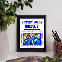 Load image into Gallery viewer, Hockey Thank You Gift Team Photo Frame Design Digital Template Download Now Custom Thank You Gift Hockey Team Appreciation Present Memory