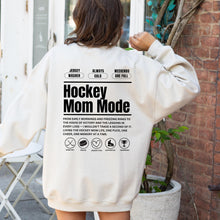Load image into Gallery viewer, Hockey Mom Mode Custom Crewneck