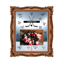 Load image into Gallery viewer, Hockey Thank You Digital Download Template Design Hockey Puck Team Photo Template Printable Sport Party Celebration Card Gift Idea Hockey