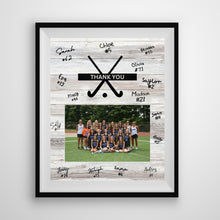 Load image into Gallery viewer, Field Hockey Thank You Digital Download Template Design Hockey Team Photo Template Printable Sport Party Celebration Card Gift Idea Hockey