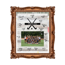 Load image into Gallery viewer, Field Hockey Thank You Digital Download Template Design Hockey Team Photo Template Printable Sport Party Celebration Card Gift Idea Hockey