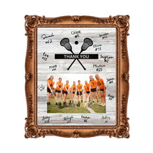 Load image into Gallery viewer, Lacrosse Thank You Digital Download Template Design Lacrosse Team Photo Template Printable Sport Party Celebration Card Gift Idea Lacrosse