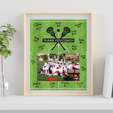 Load image into Gallery viewer, Lacrosse Coach Gift, Thank You Coach, Lacrosse Coach, Custom Coach, End of Season, Sports Coach Gift, Coach Christmas Gift, Team Gift Ideas