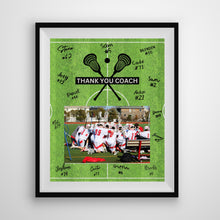 Load image into Gallery viewer, Lacrosse Coach Gift, Thank You Coach, Lacrosse Coach, Custom Coach, End of Season, Sports Coach Gift, Coach Christmas Gift, Team Gift Ideas
