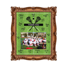 Load image into Gallery viewer, Lacrosse Thank You Digital Download Template Design Lacrosse Team Photo Template Printable Sport Party Celebration Card Gift Idea Lacrosse