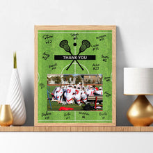 Load image into Gallery viewer, Lacrosse Thank You Digital Download Template Design Lacrosse Team Photo Template Printable Sport Party Celebration Card Gift Idea Lacrosse
