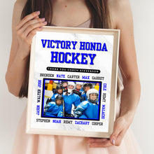 Load image into Gallery viewer, Hockey Thank You Gift Team Photo Frame Design Digital Template Download Now Custom Thank You Gift Hockey Team Appreciation Present Memory