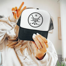 Load image into Gallery viewer, Custom Hockey Mom Hat: Personalized Team Gear, Hockey Fan Gift