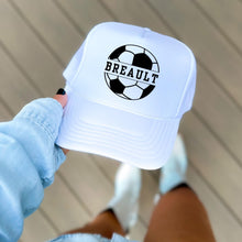 Load image into Gallery viewer, Personalized Soccer Mom Cap Team Gift For Player Custom Design Sport Headwear For Game Day Accessory For Coach Gift Idea For Team Sport Fan