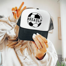 Load image into Gallery viewer, Personalized Soccer Mom Cap Team Gift For Player Custom Design Sport Headwear For Game Day Accessory For Coach Gift Idea For Team Sport Fan