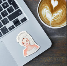 Load image into Gallery viewer, Skincare Vinyl Decal Water Resistant Salon Sticker Face Mask Quote Design Beauty Room Decor Gift Esthetician Favorite Spa Decoration Self