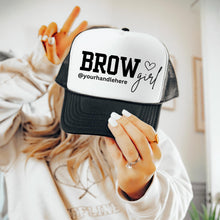 Load image into Gallery viewer, Brow Artist Baseball Cap Custom Design Instagram Handle Personalized Gift For Professional Beauty Business Branded Merchandise Fashion Hat