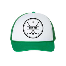 Load image into Gallery viewer, Custom Hockey Mom Hat: Personalized Team Gear, Hockey Fan Gift