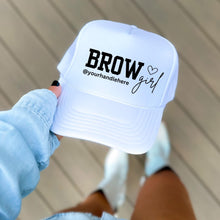 Load image into Gallery viewer, Brow Artist Baseball Cap Custom Design Instagram Handle Personalized Gift For Professional Beauty Business Branded Merchandise Fashion Hat