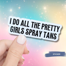 Load image into Gallery viewer, Spray Tan Artist Decal for Business Sign Display Wall Art for Salon Vinyl Sticker for Equipment Custom Design Text Advertisement Display