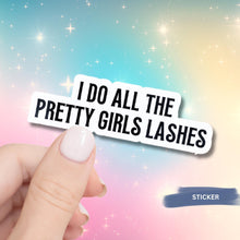 Load image into Gallery viewer, Lash Tech Sticker White Background Beauty Decal Die Cut Vinyl Design Studio Decor Beauty Salon Gift Idea Makeup Artist Tool Decoration