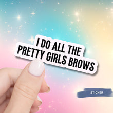 Load image into Gallery viewer, Eyebrow Artist Decal for Professional Beauty Salon Equipment Accessory for Esthetician Gift Idea Decoration Vinyl Sticker Water Bottle Set