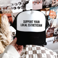 Load image into Gallery viewer, Esthetician Trucker Hat For Professional Beauty Worker Gift Idea For Esthetician Fashion Accessory For Salon Staff Gift For Beautician Pro