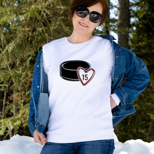 Load image into Gallery viewer, Custom Hockey # Heart